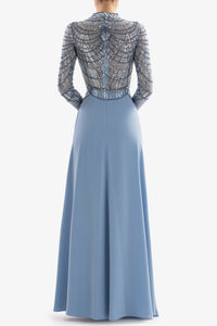 HerTrove-Embellished dress with pleated skirt

