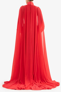 HerTrove-Crepe Georgette dress with cut-outs