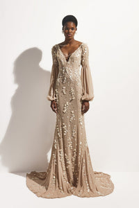 Long Evening Dresses with Sleeves | Designer Eveningwear | HERTROVE