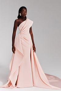 HerTrove-Asymmetrical one shoulder scuba dress