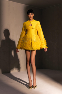 HerTrove-Beaded mini dress with bolero