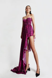 HerTrove-High-low printed dress