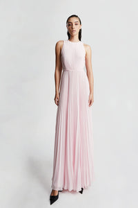 HerTrove-Fully pleated sleeveless georgette dress