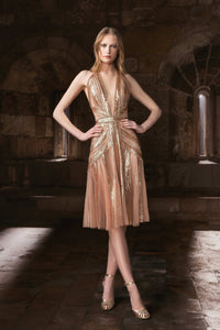 structured sequin mini dress The Structured A-Line Mini Dress