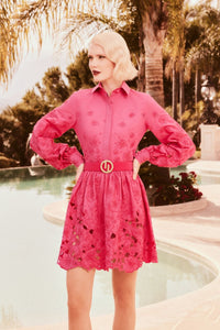 Hertrove-A short dress with a puffy skirt