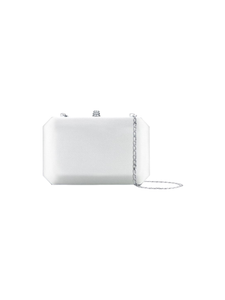 HerPorte-Pegasus White ‚ÄòIDRO‚Äô Treated Satin Lily Clutch