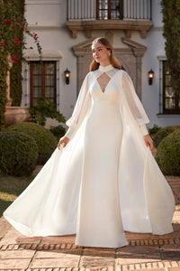 HerTrove-Georgette Long Cape