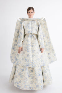 HerTrove-Brocade set coat and dress
