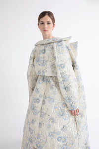 HerTrove-Brocade set coat and dress