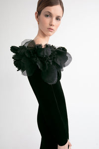 HerTrove-High-low dress with flowers