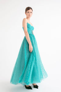 HerTrove-Sleeveless ankle length dress