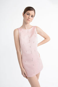 HerTrove-Sleeveless mini dress with embellishments