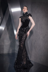 Her Trove-Floral Embroidered Dress