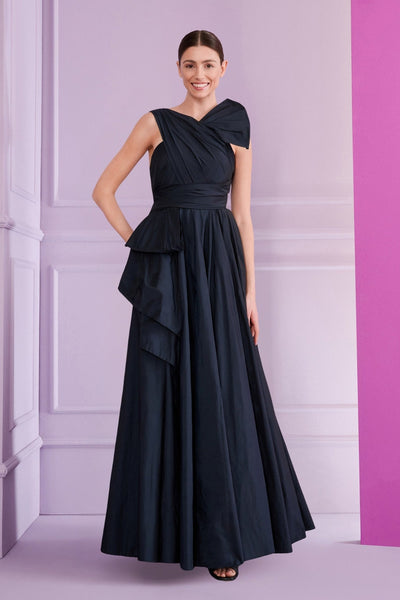 Talbot Runhof Black A-line Sleeveless Evening Dress