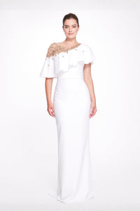 marchesa ivory dress Women's Bead-Embellished Couture Gown - Christmas2021