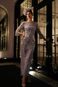 beaded midi dress Mirror Size:8-9Y this dress is fully Category_Gentlemens Clothing Jennifer Lopez Turns Heads