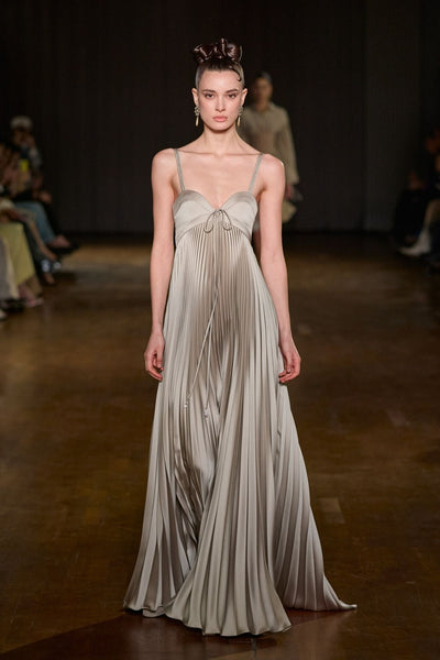Georges Hobeika Pleated Sweetheart Empire Gown | HERTROVE
