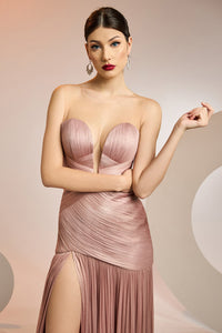 HerTrove-Sleeveless silk tulle dress 