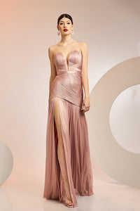 HerTrove-Sleeveless silk tulle dress 