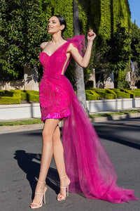 HerTrove-Embroidered short cocktail dress