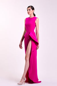 Her Trove - High slit sleeveless dress