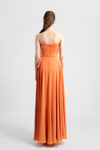 Her Trove - Floral draped crepe dress