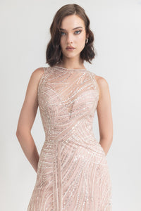 Her Trove -Heart shape sequined dress