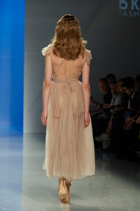 HerTrove-Sleeveless pleated midi dress