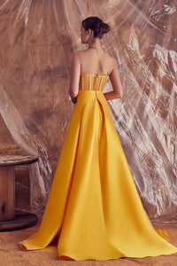 Heart shape sleeveless dress featuring beading on waist - HerTrove