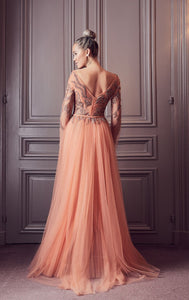 Embellished bodice A line dress - HerTrove