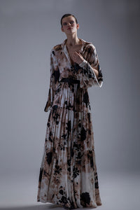 Fully printed floral dress - HerTrove