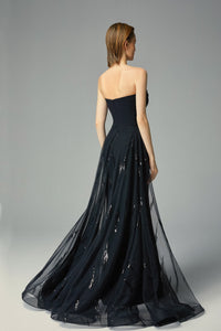 Heart shape side slit dress - HerTrove
