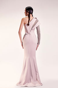 One sleeve structured dress - HerTrove