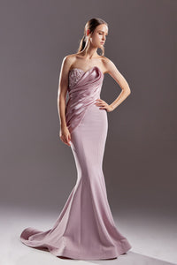 Beaded bodice mermaid dress - HerTrove