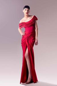 HerTrove-Corseted bodice off shoulder dress