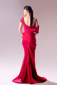 HerTrove-Corseted bodice off shoulder dress