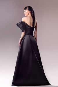 HerTrove-Pleats detailed organza dress
