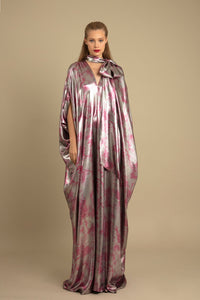 Tie neckline oversized loose dress - HerTrove