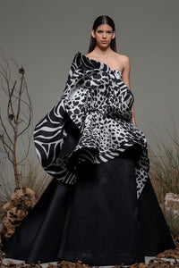 Strapless ruffled ball gown - HerTrove