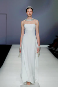 Strapless column dress - HerTrove
