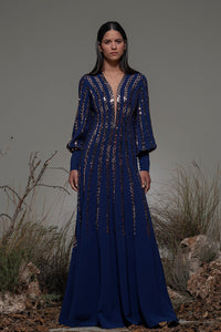 Long sleeves A line dress - HerTrove