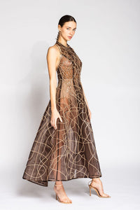 Her Trove - Fully embellished ankle length gown