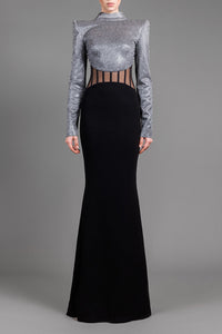 Her Trove-Crepe dress with visible corset