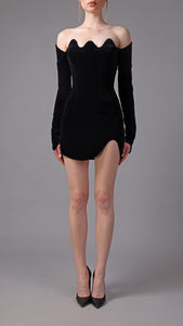 Short velvet dress Jean-Louis Sabaji