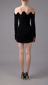 Short velvet dress Jean-Louis Sabaji