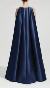 Cape style gown with crystal embellishments | HerTrove