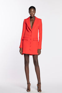 HerTrove-Short crepe jacket style dress