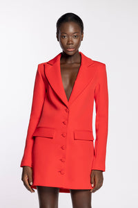 HerTrove-Short crepe jacket style dress