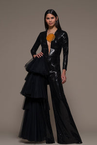 Side ruffled jumpsuit - HerTrove