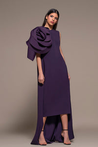 Floral Detailed Midi Dress - HerTrove